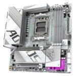Gigabyte B850M AORUS ELITE WIFI6E ICE AMD AM5 Socket Motherboard, Micro-ATX, 4x DDR5 Slots, 2x M.2 Sockets, Fitted I/O Shield, 2.5GbE LAN, Wi-Fi 6E, 1x DisplayPort / 1x HDMI Port - Image 4