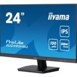 iiyama ProLite XU2493HSU-B7 IPS Monitor - 24 Inch, 1920x1080 Full HD (1080p) @ 100 Hz, 250 cd/m, 1ms, USB-Hub, HDMI, DisplayPort, speakers, VESA, Matte Black - Image 2