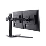 iiyama DS1002D-B1 Dual Desk Stand Monitor Arm, Desk Mount, Fits 2 x 30 Inch Flat Screens, Tilt, Swivel, Height, Rotation, inc Cable Management - Image 6
