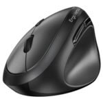 Genius Ergo 8350S Wireless Ergonomic Vertical Mouse, Blutooth & 2.4 GHz, Adjustable DPI levels up to 2400 DPI, 5 Button with Scroll Wheel, Dark Grey - Image 2
