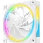 DeepCool FL12 120mm PWM 3 Pack Reverse White Fan - High Performance, Low Noise, Fluid Dynamic Bearing, 36 ARGB LEDs, 500-2150 RPM, 55 CFM Airflow, 4-Pin PWM Control - Image 2