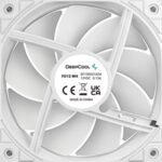 DeepCool FD12 120mm Case Fan 3-Pack, PWM Control, High Airflow, Low Noise, Hydro Bearing, White, Anti-Vibration Pads, 4-Pin Connector - Image 4
