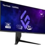 Viewsonic VX3480-2K-PRO 34 Inch 165Hz UWQHD Gaming Monitor, 3440x1440, 1ms, Display Port, 2xHDMI, Height Adjust, Swivel, VESA - Image 4