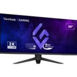 Viewsonic VX3480-2K-PRO 34 Inch 165Hz UWQHD Gaming Monitor, 3440x1440, 1ms, Display Port, 2xHDMI, Height Adjust, Swivel, VESA - Image 5