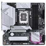 Gigabyte B760M AORUS ELITE WIFI6E GEN5 Intel 1700 Socket Motherboard, Micro-ATX, 4x DDR5 Slots, 2x M.2 Socket, 2.5GbE LAN, 1x HDMI Port/ 1x DisplayPort - Image 2