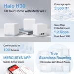 Mercusys Halo H30 AC1200 Whole Home Mesh Wi-Fi System (3 Pack) - Image 3