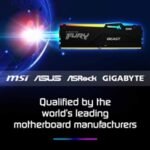 Kingston FURY Beast KF552C40BB2AK2-64 64GB (2x 32GB) DIMM System Memory, 5200MHz, DDR5, CL40, Black, RGB, Intel XMP - Image 3