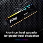 Kingston FURY Beast KF552C40BB2AK2-64 64GB (2x 32GB) DIMM System Memory, 5200MHz, DDR5, CL40, Black, RGB, Intel XMP - Image 4