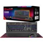 Marvo Scorpion CM420-UK RGB Mechanical Keyboard, Mouse and Mouse Pad with HG9086W Bluetooth and Wired Tri-Mode Connection RGB Stereo Gaming Headphones - Image 3