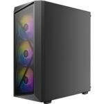 Antec AX67 ARGB Mid-Tower Gaming PC Case, Full Mesh Front, Tempered Glass, 4 x 120mm ARGB Fans, ATX/Micro-ATX/ITX Compatible - Image 4