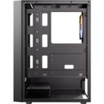 Antec AX27 RGB Elite Mid-Tower Gaming PC Case with Tempered Glass, Full Mesh Front Panel, 4 Pre-installed 120mm Fixed-RGB Fans, ATX/Micro-ATX/ITX Compatible, Black - Image 5