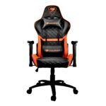 Cougar Armor One Gaming Chair with Reclining and Height Adjustment Black and Orange