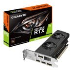 Gigabyte NVIDIA GeForce RTX 3050 OC Low Profile 6GB GDDR6 Graphics Card, 2304 CUDA Cores, 1477 MHz Core Clock, Dual Fan, 2x DisplayPorts / 2x HDMI Ports