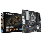 Gigabyte B760M D3HP DDR4 Intel 1700 Socket Motherboard, Micro-ATX, 4x DDR4 Slots, 2x M.2 Sockets, GbE LAN, 1x D-Sub / 1x DisplayPort / 1x HDMI Port
