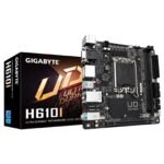 Gigabyte H610I Intel 1700 Socket Motherboard, Mini-ITX, 2x DDR5 Slots, 1x M.2 Socket, GbE LAN, 1x D-Sub / 2x DisplayPort / 1x HDMI Port