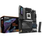 Gigabyte X870E AORUS PRO AMD AM5 Socket Motherboard, ATX, 4x DDR5 Slots, 4x M.2 Sockets, Fitted I/O Shield, 2.5GbE LAN, Wi-Fi 7, 1x HDMI Port / 2x USB-C (USB4)