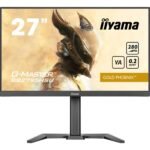 iiyama G-MASTER GB2795HSU-B1 27 inch Monitor, Full HD, 0.2ms, HDMI, DisplayPort, HDCP, USB Hubx4, Freesync, 280Hz, Speakers, Black, Internal PSU, Height Adjust, Pivot, VESA