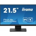 iiyama PROLITE T2252MSC-B2 21.5 Inch 10 Point Touchscreen IPS Monitor, Full HD, 5ms, USB Hub, HDMI, DisplayPort, Speakers, Black, Internal PSU, VESA - Image 2