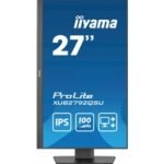 iiyama Prolite XUB2792QSU-B6 27 inch QHD IPS Monitor, 0.4ms, HDMI, DisplayPort, USB Hub, 100Hz, Speakers, Black, Internal PSU, Height Adjust, Pivot, VESA - Image 3
