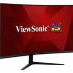 Viewsonic VX3219-PC-MHD 32 Inch Curved Gaming Frameless Monitor, Full HD, 240Hz, 1ms, HDMI, DisplayPort, HD, Freesync, Built-In Speakers, VESA - Image 4