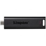 Kingston DTMAX/1TB DataTraveler Max 1TB USB-C USB Drive, USB3.2, Gen2, 1000MB/s, Black, Retail Boxed