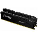 Kingston FURY Beast KF560C36BBEK2-16 16GB (2x 8GB) DIMM System Memory, 6000MHz, DDR5, CL36, Black, Intel XMP, AMD EXPO